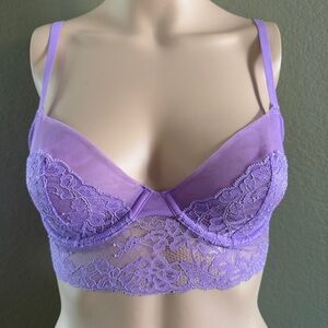 NWT Lace Underwire Bra with Adjustable Straps Bralette Size 34B